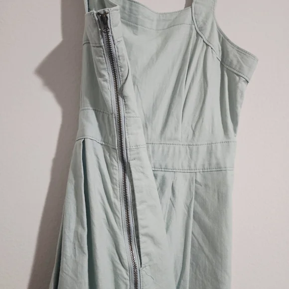 Universal Thread Light Wash Denim Pleated Coastal Western Dress Size 2 - Picture 4 of 6